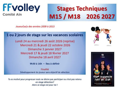 Presentation stages techniques m15 m18 26 27