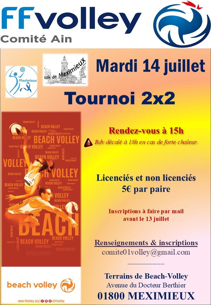 Tournoi beach du 14 juillet
